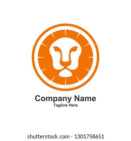 Head of Lion King Logo Vector