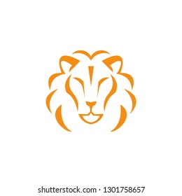 Head of Lion King Logo Vector