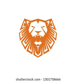 Head of Lion King Logo Vector