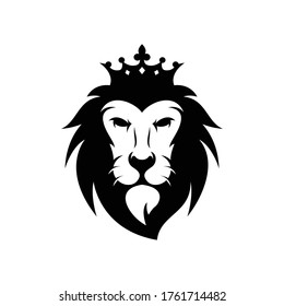 Head lion king logo vector. Lion logo