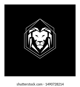 head lion logo concept