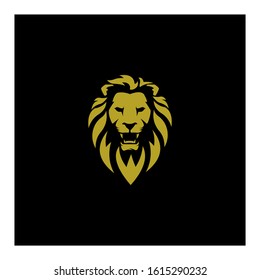 head lion logo concept minimalis