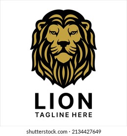 head lion logo design idea