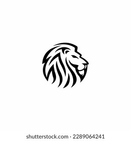 head lion logo design. modern, clean and clear. can be used for law offices, finance, investment, real estate, architects and others
