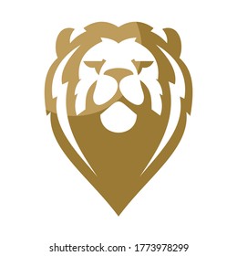 Head Lion Logo Design Template