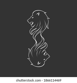 plantilla de diseño del logotipo de la cabeza