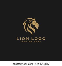 Head lion logo design vector download