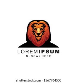 Head lion logo Premium Vector
