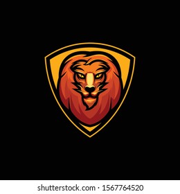 Head lion logo Premium Vector

