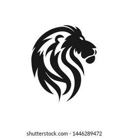 head of lion logo template