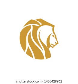 head of lion logo template