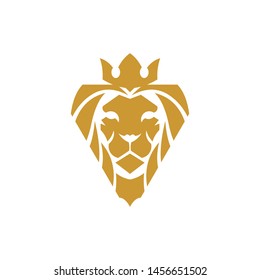 head of lion logo template