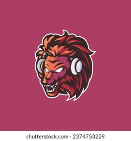 head of a lion logo vector