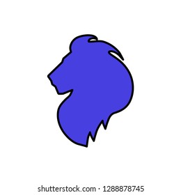 Head lion logo vector icon