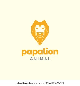 head lion with mane polygon logo design vector graphic symbol icon illustration creative idea
