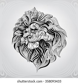 Free Free 232 Lion Head Lion Mandala Svg SVG PNG EPS DXF File
