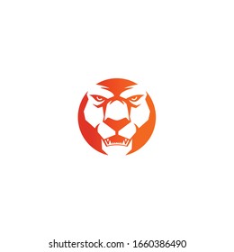 Head Lion Vector Icon Logo Template