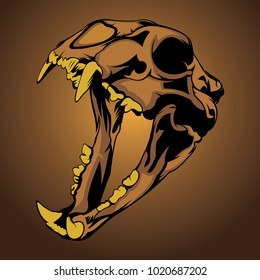 head of the lion's skull