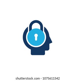 Head Lock Logo Icon Design