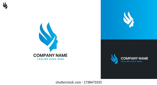 Head Logo - All elements on this template are editable with vector software