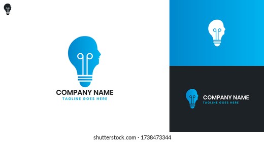 Head Logo - All elements on this template are editable with vector software