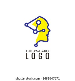head logo, people design template