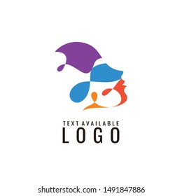 head logo, people design template