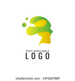 head logo, people design template