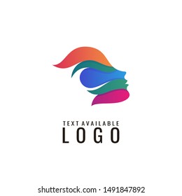 head logo, people design template