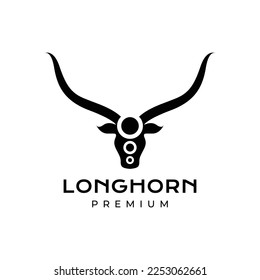 head long horn impala savanna wildlife modern geometric circle logo design icon illustration template