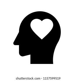 head with love shaped