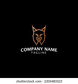 Head Lynx Elegant Luxury Logo