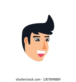 head of man avatar character