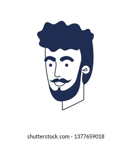 head of man avatar character