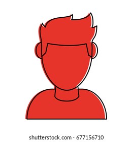 head of man avatar icon image 
