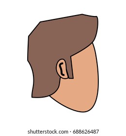 head of man avatar icon image 