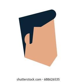 head of man avatar icon image 