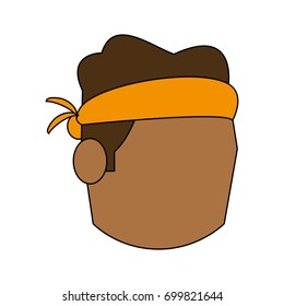 head of man avatar icon image 