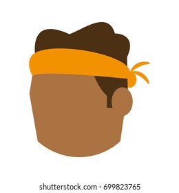 head of man avatar icon image 