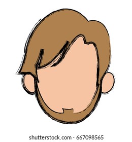 head man character profile people design