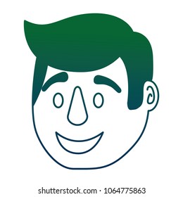head man face character