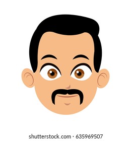 head man face character image