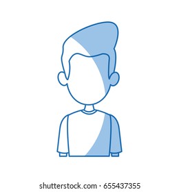 head man faceless avatar simple image