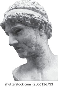 Head of a man from Greek Mythology. 