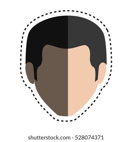 head man isolated icon