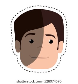 head man isolated icon