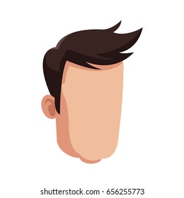 head man male avatar character hair style