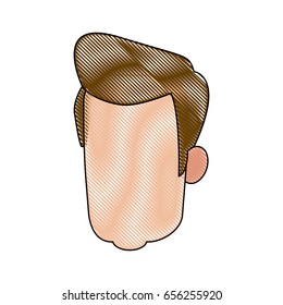 head man male avatar character hair style