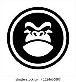 Head Mascot Gorilla Logo Icon