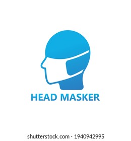 Head masker logo template design